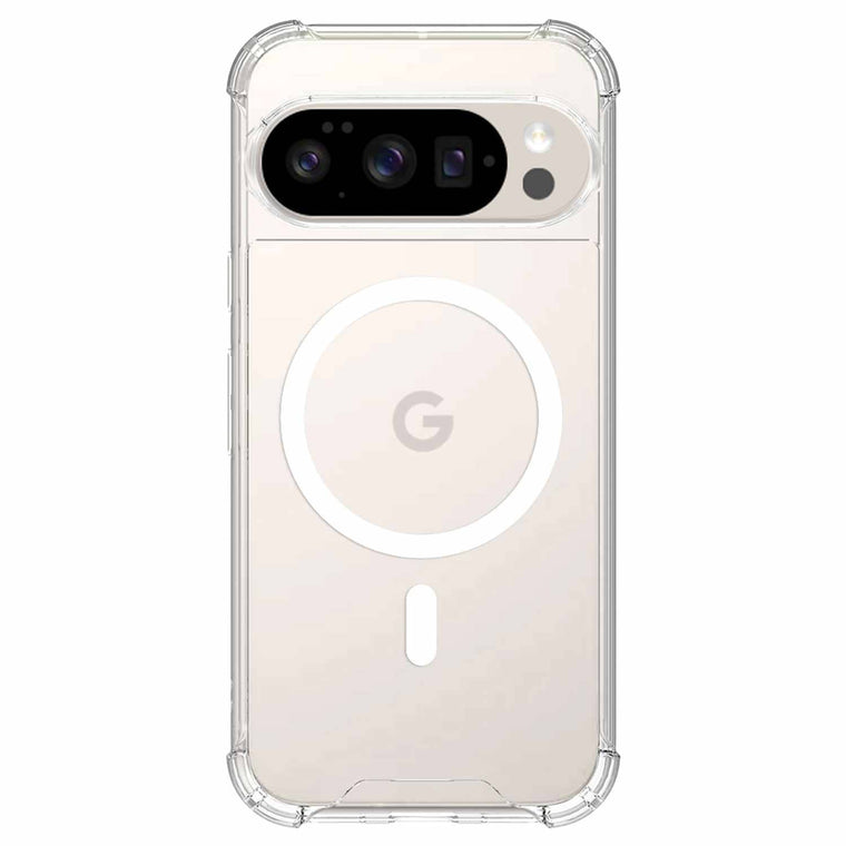 BEGP10/10P3 Dropzone Rugged Case w/Magnets Pixel 10/10 Pro Clear