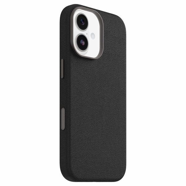 7799012 Symmetry Cactus Leather MagSafe Case w/Camera Control iPhone 17 Noir Ash (Black)