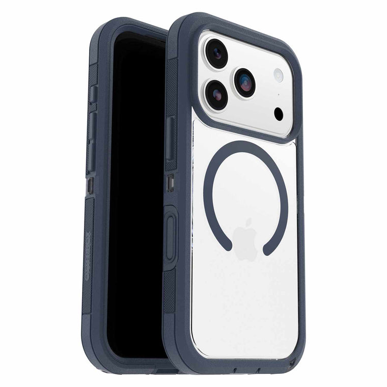 7798458 Defender Pro XT Clear MagSafe Case w/Camera Control iPhone 17 Pro Bootcut (Blue)