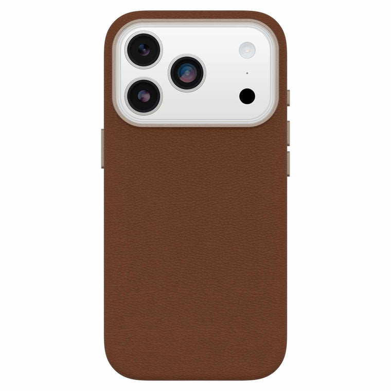 7799048 Symmetry Cactus Leather MagSafe Case w/Camera Control iPhone 17 Pro Dessert Saddle (Brown)
