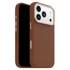 OtterBox Symmetry Cactus Leather MagSafe Case w/Camera Control Dessert Saddle (Brown) for iPhone 18 Pro/17 Pro