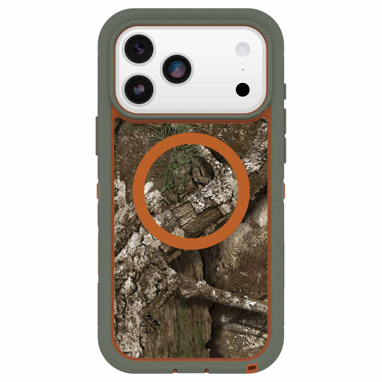 7798437 Defender Pro XT Clear MagSafe Case w/Camera Control iPhone 17 Pro Max Realtree Apx (Green)