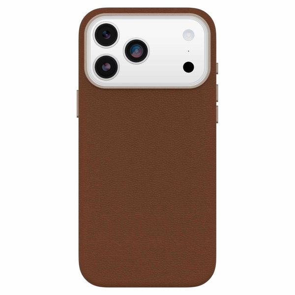 OtterBox Symmetry Cactus Leather MagSafe Case w/Camera Control Dessert Saddle (Brown) for iPhone 17 Pro Max