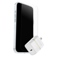 7881563 Protection+Power Kit (Symmetry Clear MagSafe w/Glass + Wall Charger 30W White) iPhone 17 Pro Max Clear