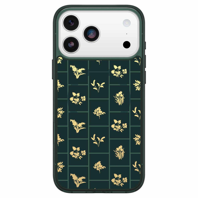 7798906 Symmetry Clear MagSafe Case w/Camera Control iPhone 17 Pro Max Golden Bloom (Green)