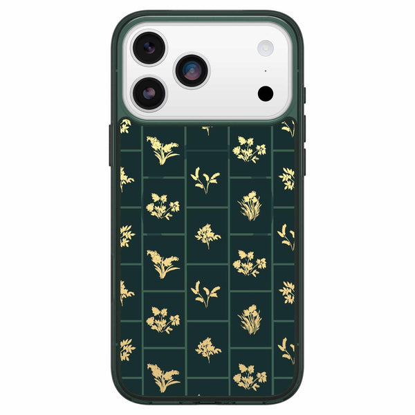 7798906 Symmetry Clear MagSafe Case w/Camera Control iPhone 17 Pro Max Golden Bloom (Green)