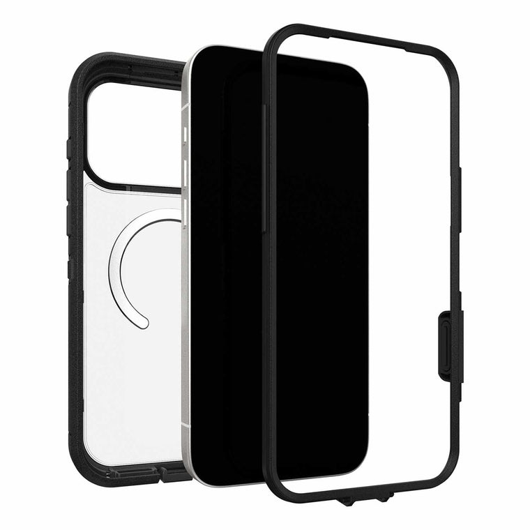 76000103 Defender Pro XT Clear MagSafe Case w/Holster in Bulk Packaging iPhone 17 Pro Max Dark Side (Black)