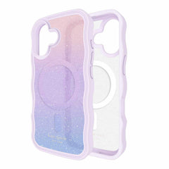 KS057412 Wavy MagSafe Case iPhone 17 Opal Glitter