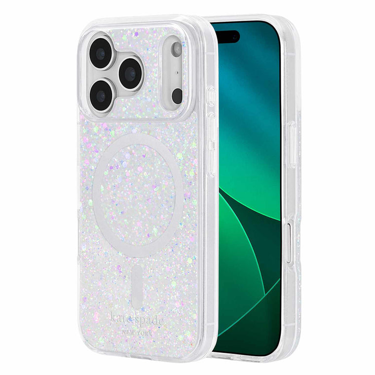 KS057314 Protective MagSafe Case iPhone 17 Pro Chunky Glitter Iridescent