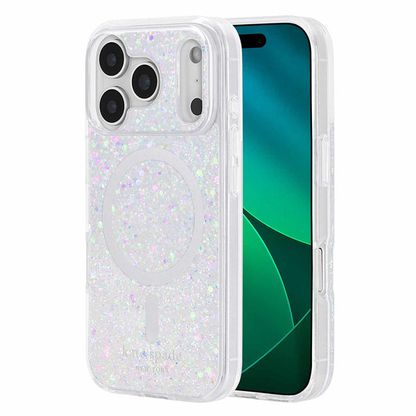 KS057314 Protective MagSafe Case iPhone 17 Pro Chunky Glitter Iridescent