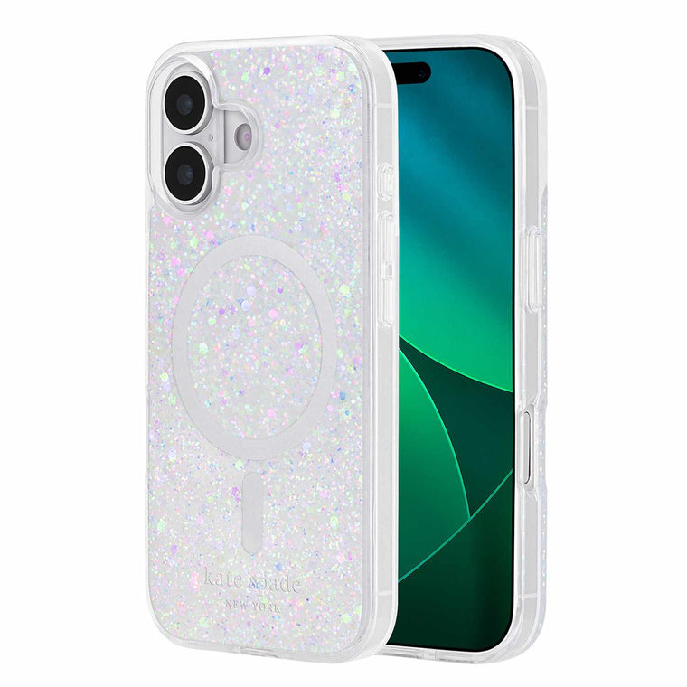 KS057396 Protective MagSafe Case iPhone 17 Chunky Glitter Iridescent