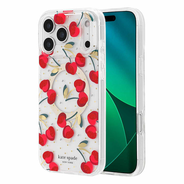 Kate Spade Protective MagSafe Case Cherry Dot for iPhone 17 Pro Max