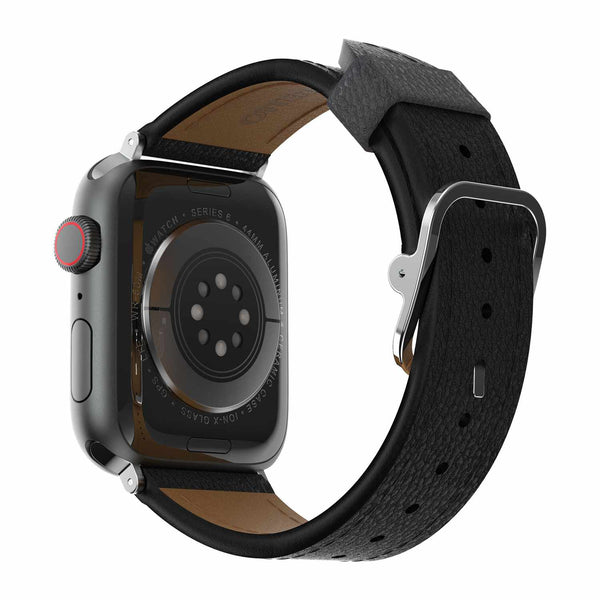 OtterBox Symmetry Cactus Leather Watch Band Noir Ash for Apple Watch 45/44/42 mm