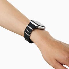 Ideal of Sweden Silicone Watch Band (M/L) Black for Apple Watch Series 10 42/41/40/38 mm
