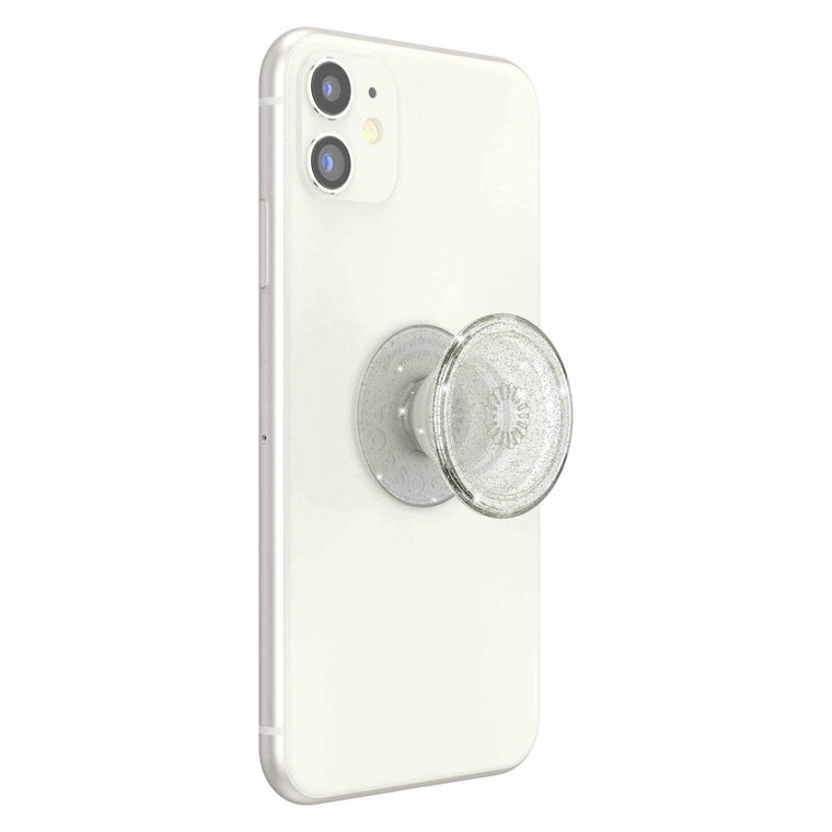 805149 PopGrip Clear Glitter Silver