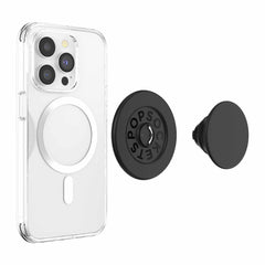 806828 PopGrip For MagSafe Round with Adapter Ring Black