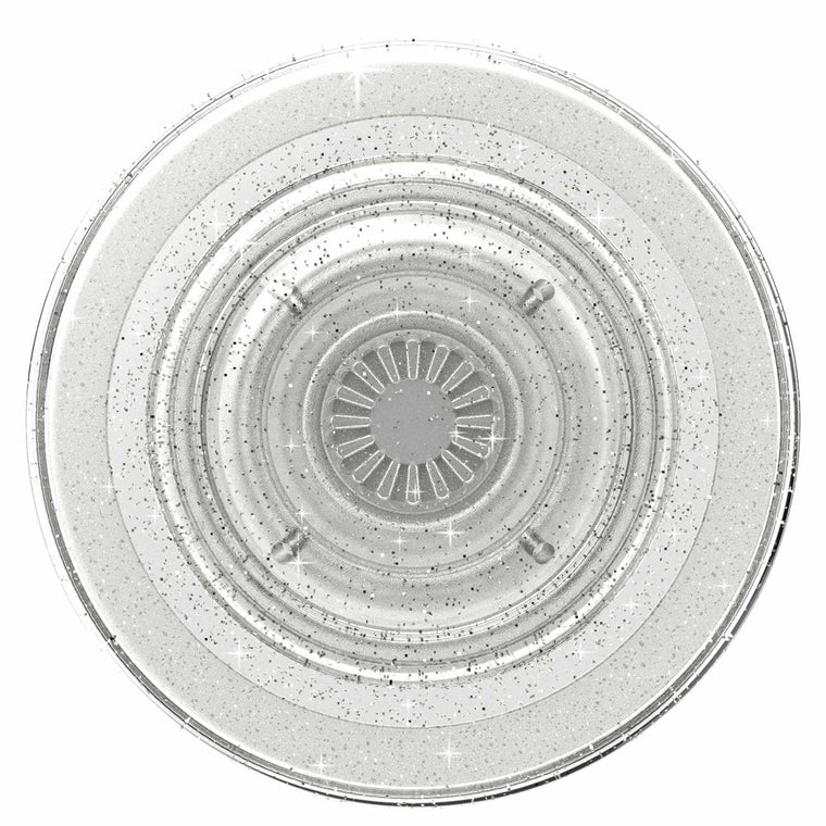 806866 PopGrip For MagSafe Round with Adapter Ring Clear Glitter