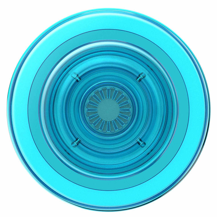 806877 PopGrip For MagSafe Round with Adapter Ring Translucent Electric Blue