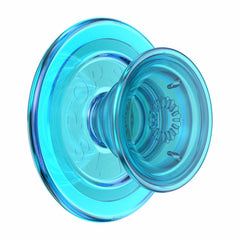 806877 PopGrip For MagSafe Round with Adapter Ring Translucent Electric Blue