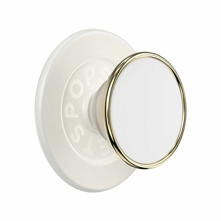 808938 PopGrip For MagSafe Round with Adapter Ring Coconut Creme