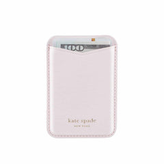 Kate Spade Magnetic Wallet Compatible with MagSafe Pale Dogwood