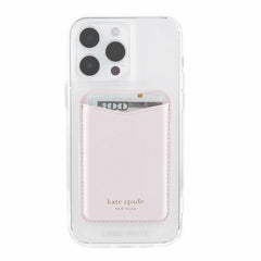 Kate Spade Magnetic Wallet Compatible with MagSafe Pale Dogwood