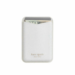 Kate Spade Magnetic Wallet Compatible with MagSafe White Glitter