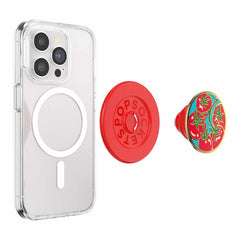 PopSockets PopGrip for MagSafe Round with Adapter Ring Tomato Rosso