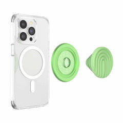 PopSockets PopGrip for MagSafe Round with Adapter Ring PopOut Curves Matcha Dew