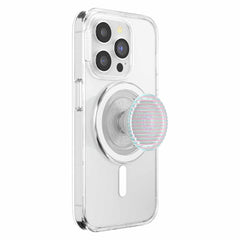 PopSockets PopGrip for MagSafe Round with Adapter Ring Fluted Opalescent