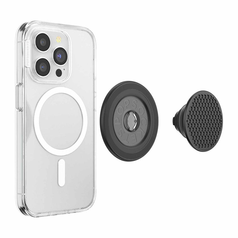 PopSockets PopGrip for MagSafe Round with Adapter Ring Aluminium Speakerbox