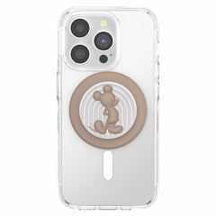 PopSockets PopGrip for MagSafe Round with Adapter Ring Latte Mickey