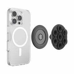 PopSockets PopGrip Suck-Up for MagSafe Round with Adapter Translucent Black