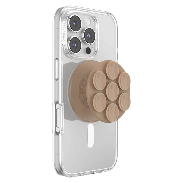 807712 PopGrip Suck-Up for MagSafe Round with Adapter Latte
