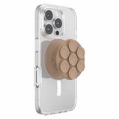 PopSockets PopGrip Suck-Up for MagSafe Round with Adapter Latte