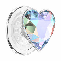 PopSockets PopGrip for MagSafe Round with Adapter Iridescent Dichroic Heart