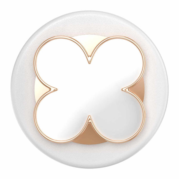 PopSockets PopGrip for MagSafe Round with Adapter Enamel Clover Rose Gold