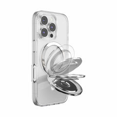807695 PopGrip Kick Out for MagSafe Round with Adapter Radial Silver