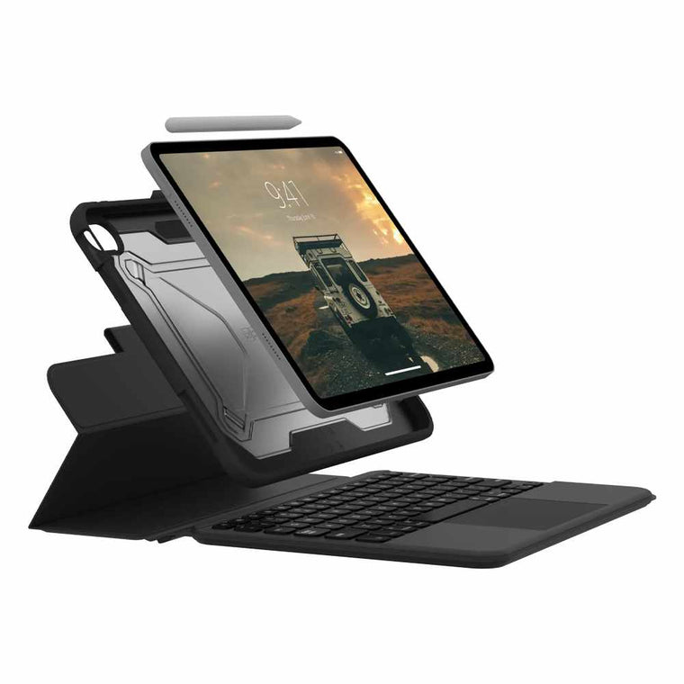 UAG Rugged Bluetooth Keyboard with Trackpad English QWERTY Black for iPad 11 2025 (11th Gen)/iPad 10.9 2022 (10th Gen)