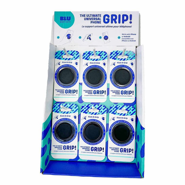 Blu Element 6 Peg/24 unit Countertop Display for Kick-N-Grip