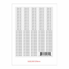 Bulk Packaging Stickers (mix of 154 labels per unit ordered) iPhone 16E/15/14/13