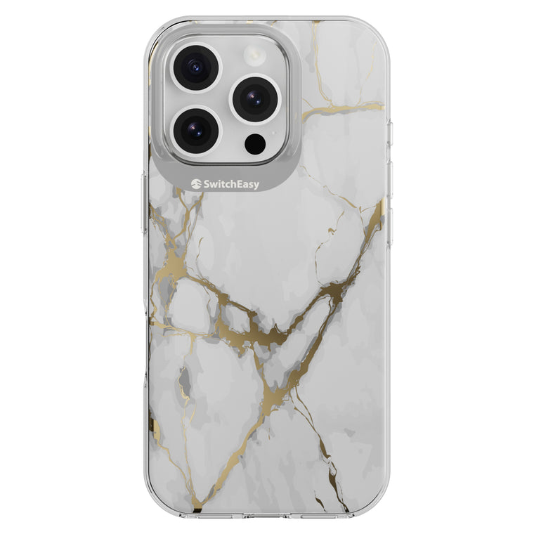 SwitchEasy Artist 3D Case Marble White for iPhone 16 Pro