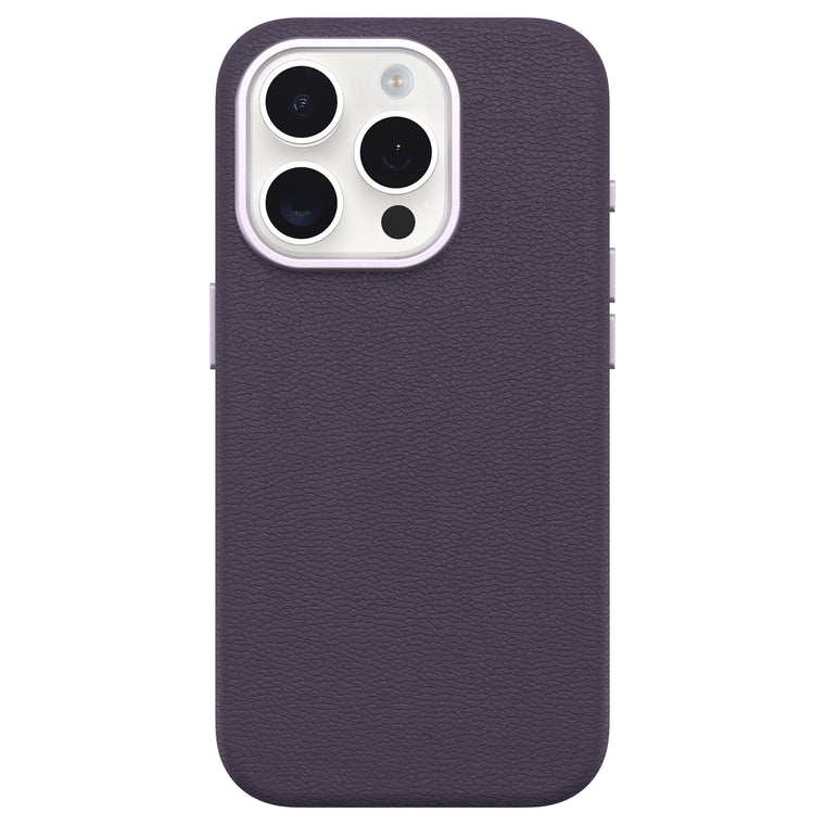 OtterBox Symmetry Cactus Leather MagSafe Case Plum Luxe for iPhone 15 Pro