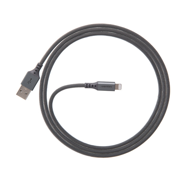 Ventev ChargeSync Alloy Lightning Cable 4ft Steel