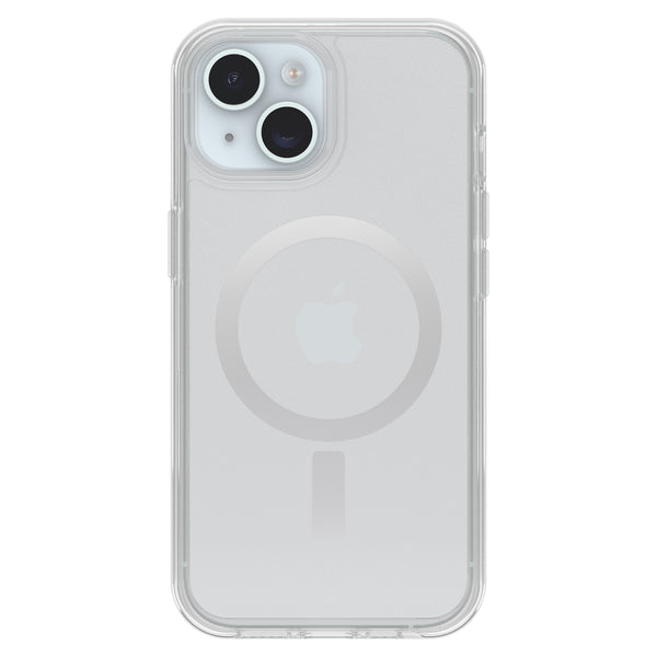 OtterBox Symmetry Clear MagSafe Case Bulk Clear with Blue Tint for iPhone 16e/15/14/13