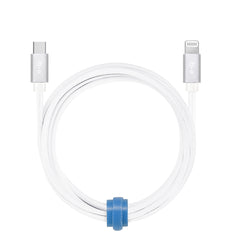 Blu Element Braided Charge/Sync USB-C to Lightning Cable 6ft White