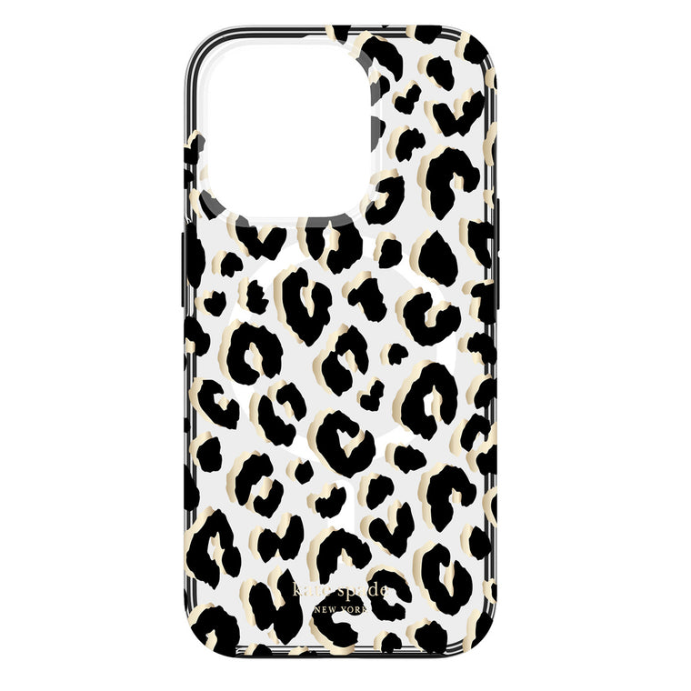 Kate Spade Protective MagSafe Case City Leopard Black for iPhone 15 Pro