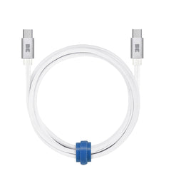 Blu Element Braided Charge/Sync USB-C to USB-C Cable 4ft White 60W