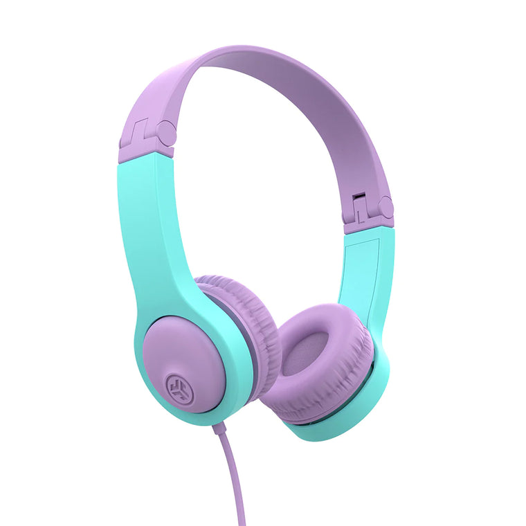 JLab JBuddies Folding Wired Headphones Gen2 Pink/Teal