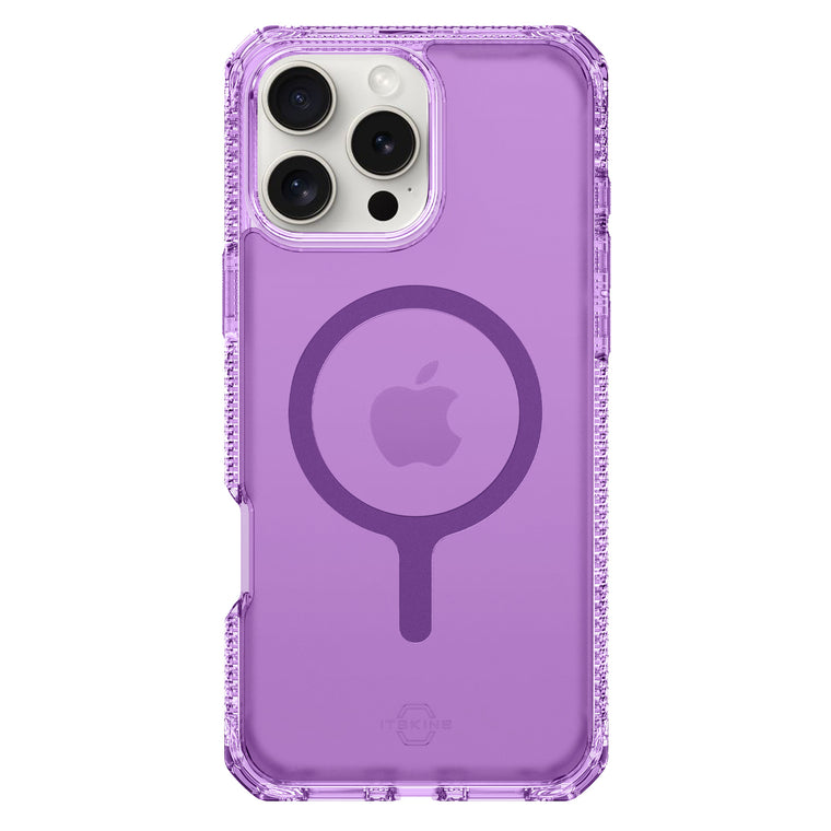 ITSKINS Hybrid_R Vapor MagSafe Case Light Purple for iPhone 16 Pro Max